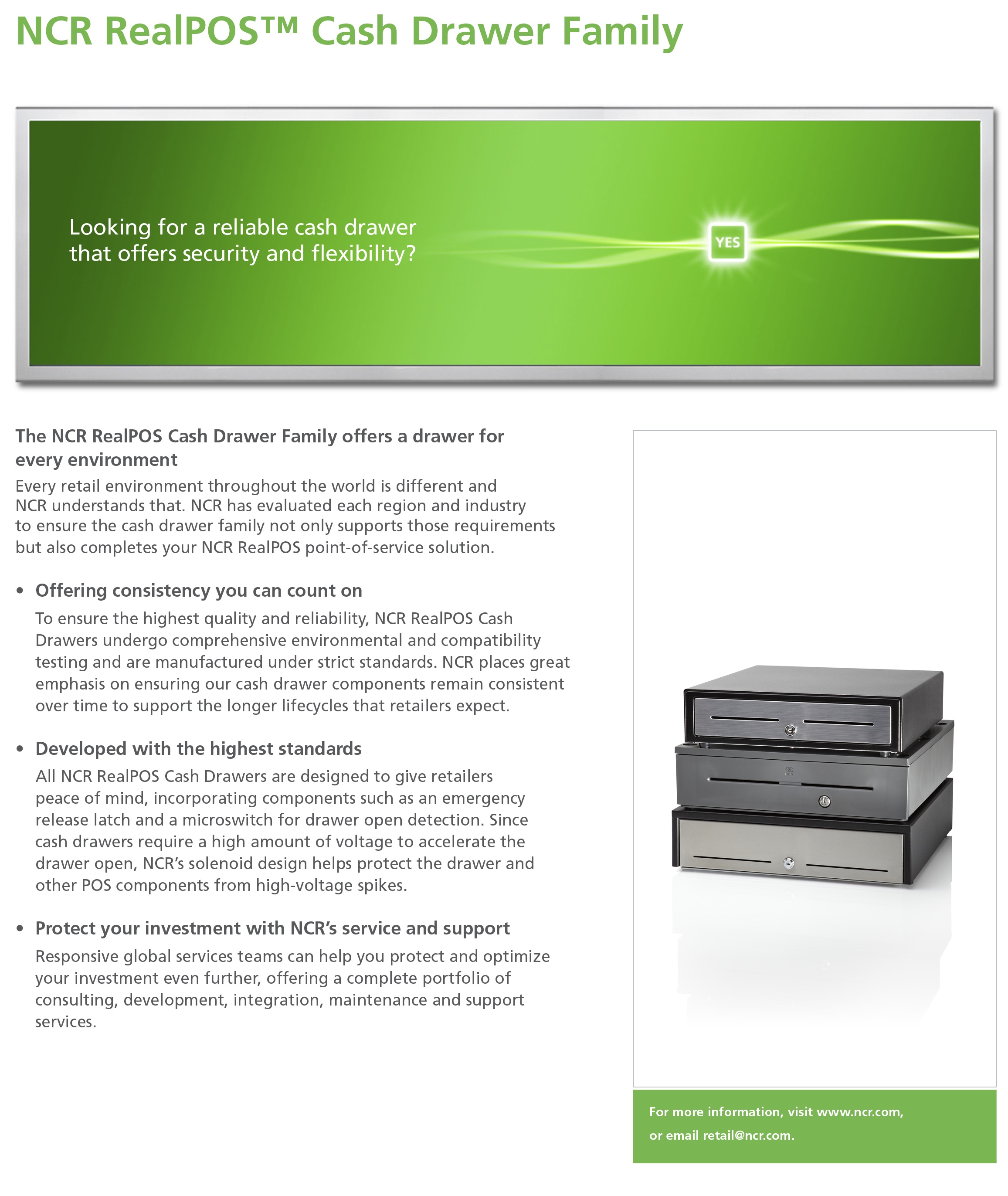 Ncr Compact Cash Drawer With Us Till Kit Black 2186 6400 9090