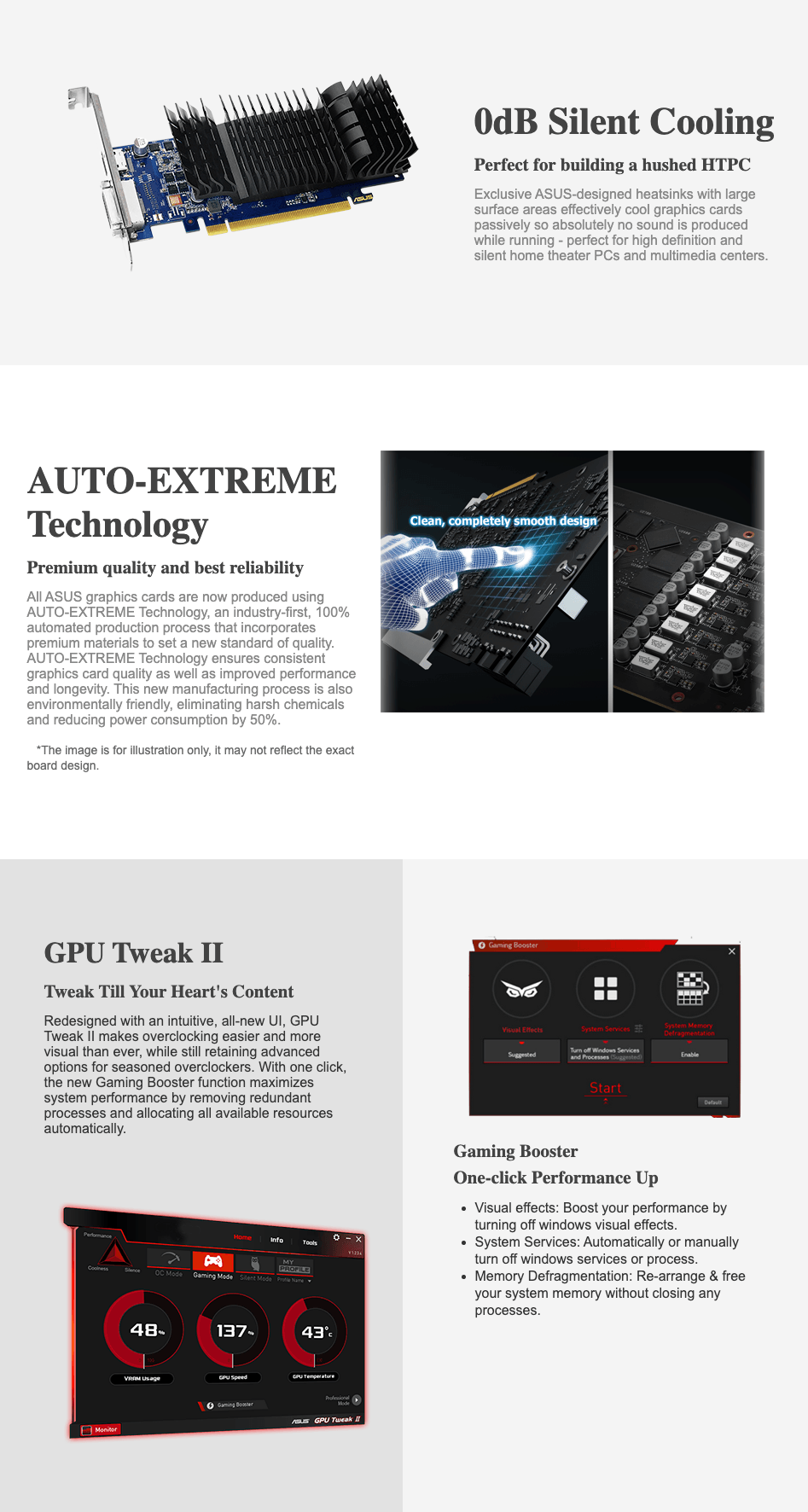 ASUS GeForce GT 1030 2GB GDDR5 Graphics Card GT1030-SL-2G-BRK