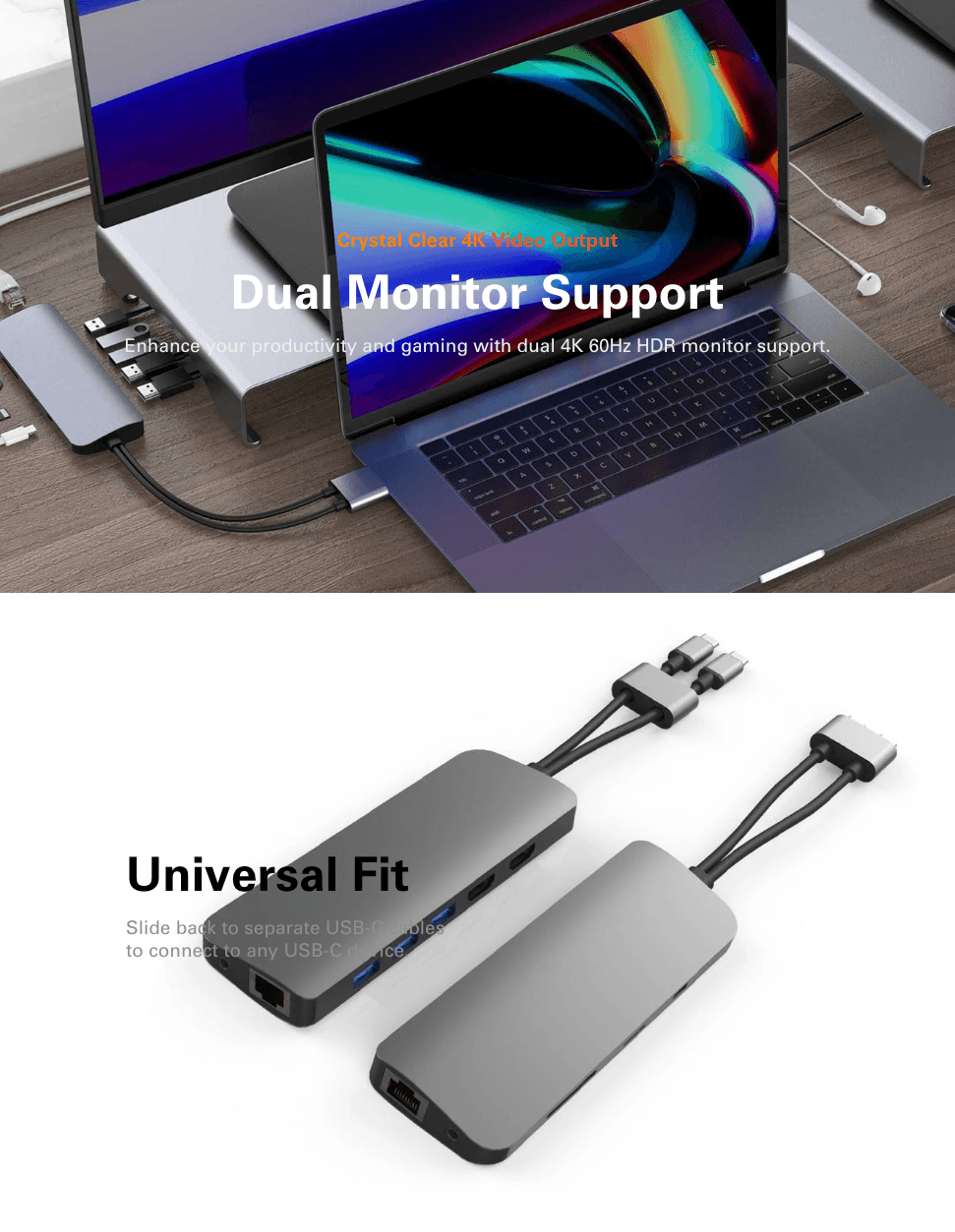 HyperDrive Viper 10-in-2 USB Type-C Hub Space Grey [HD392-GRAY]