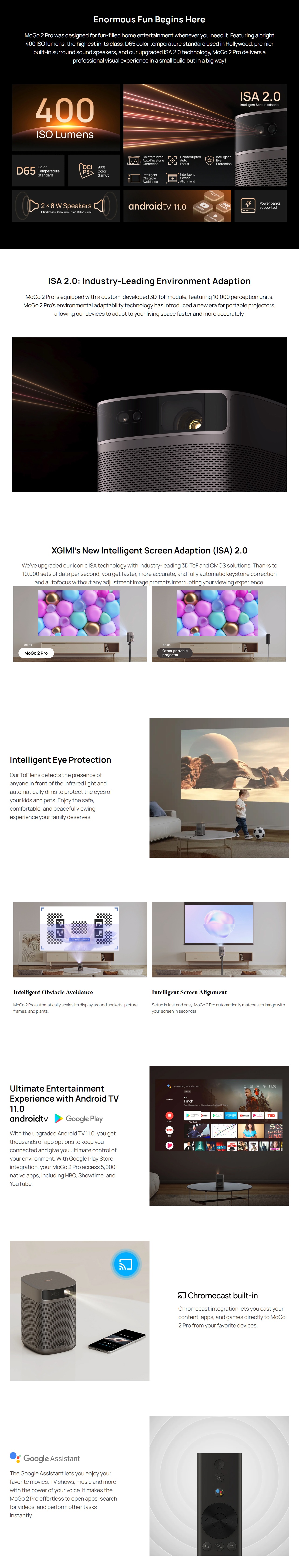 Xgimi MoGo 2 Pro XK04T DLP Portable Projector Xgimi Projectors Australia