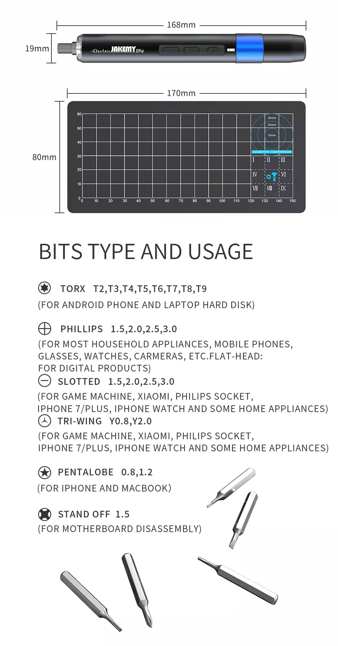 Jakemy 25in1 Dual Dynamics Precision Electric Screwdriver [JMY04]