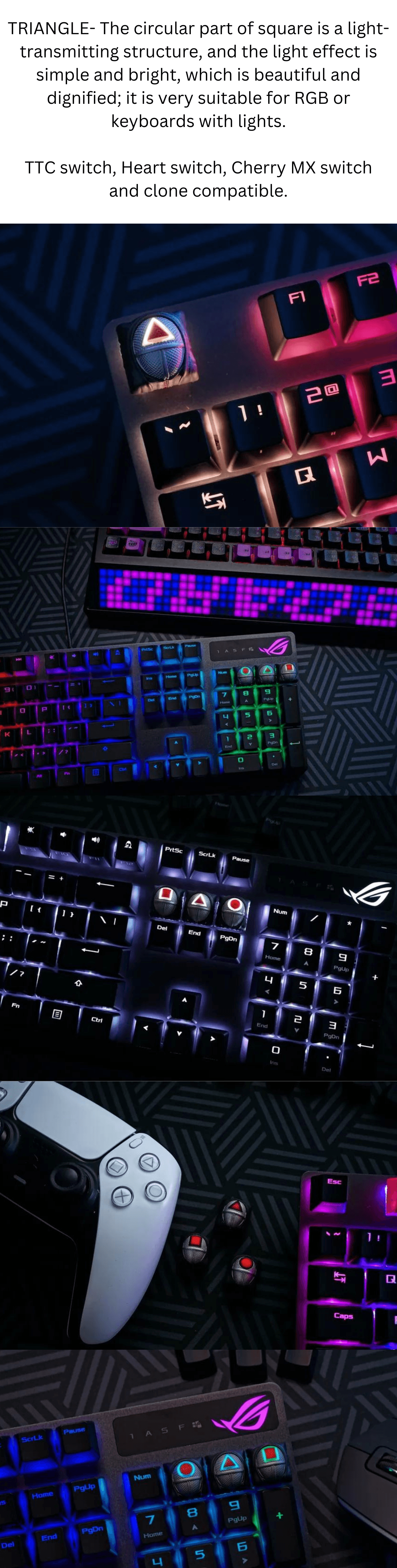 Hotkeys Project Triangle - Black Silver | Keyboard & Mouse Accessories ...