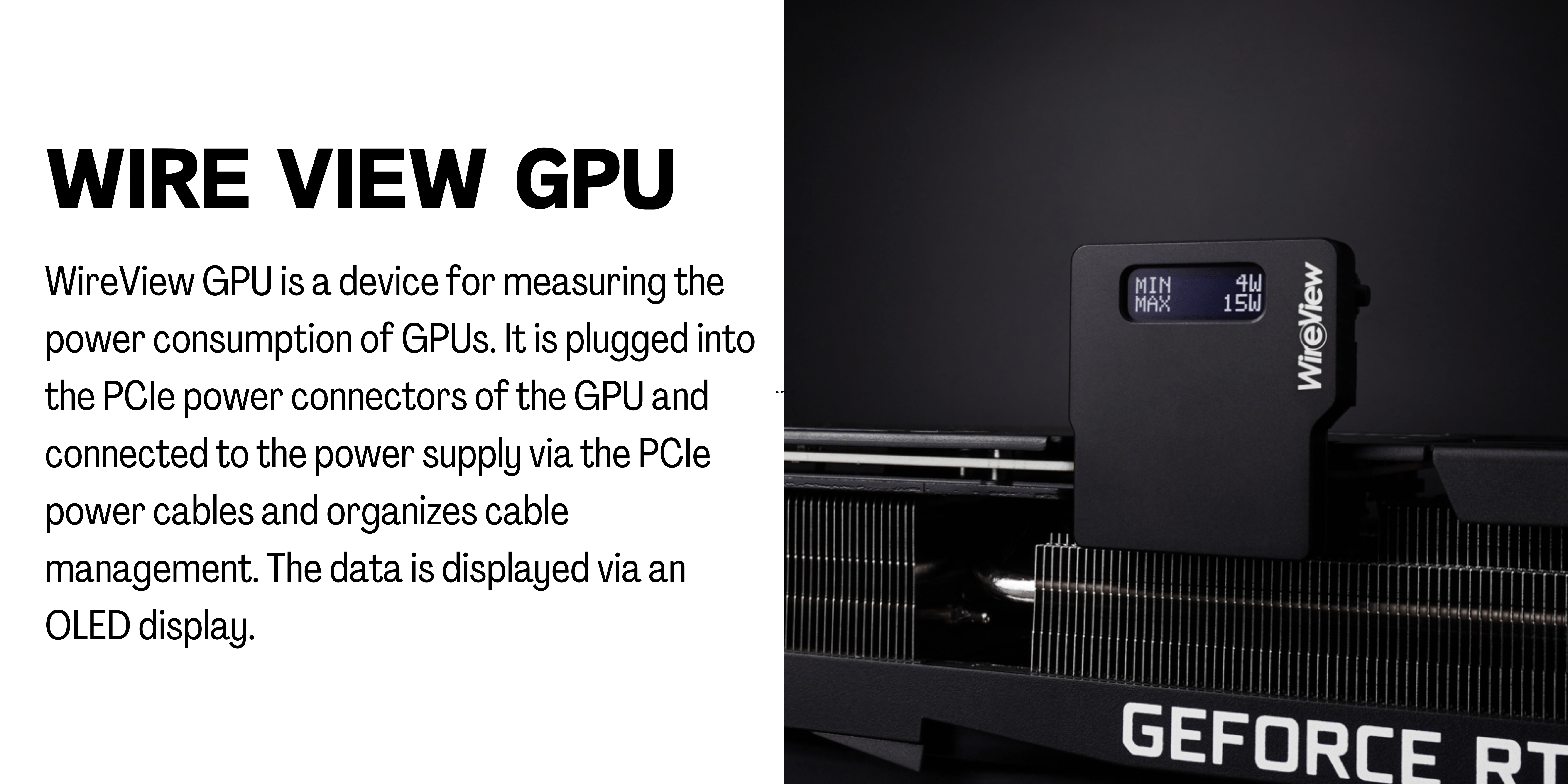 Thermal Grizzly WireView GPU 2x8 Pin PCIe Monitoring Tool TG-WV-P28R - Main Image