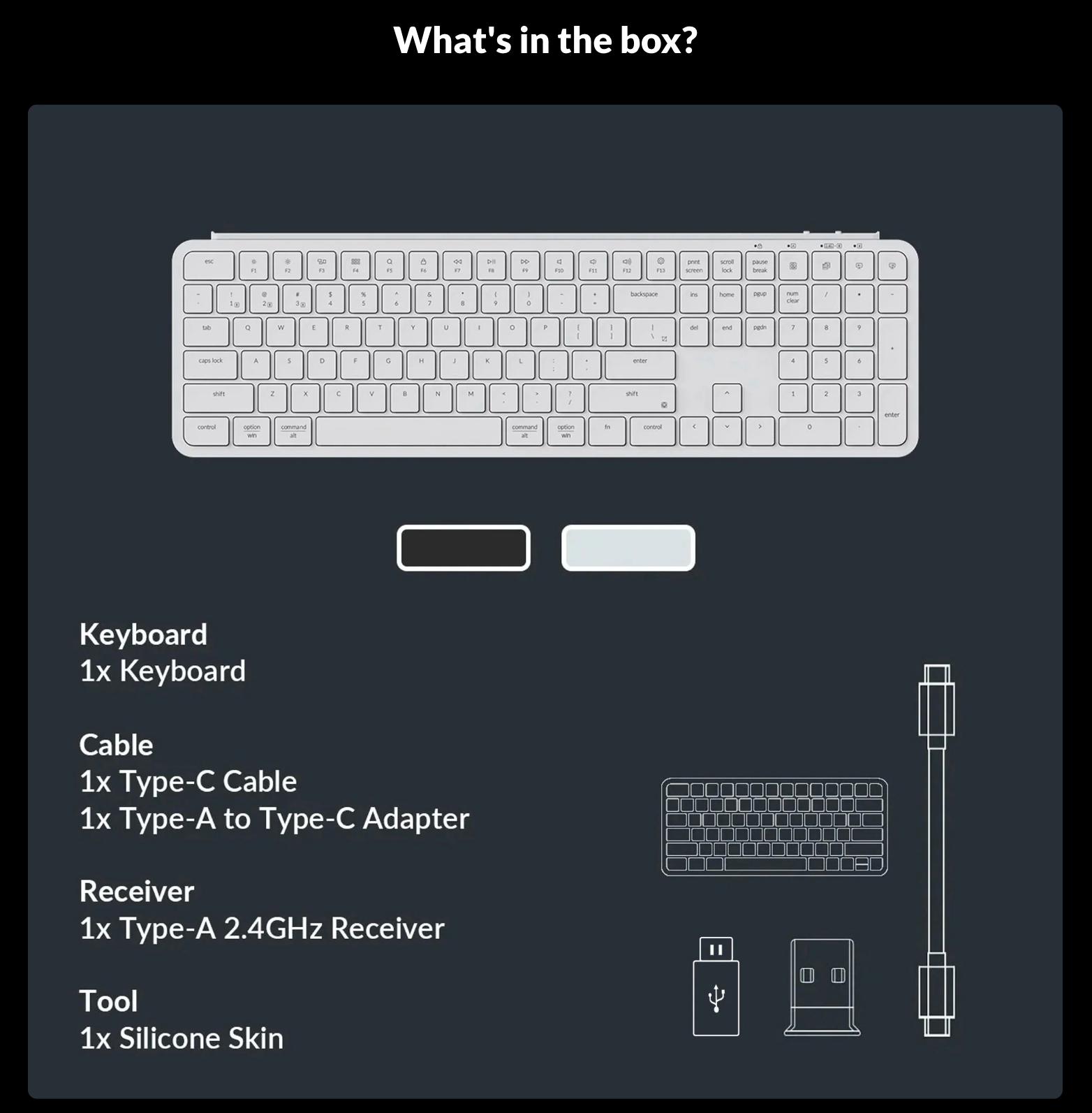 Keychron B6 Pro Ultra-Slim Wireless Keyboard - Space Gray [KBKCB6PK1]