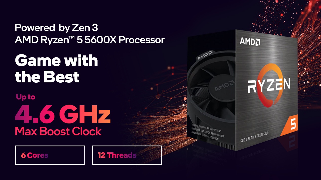 Core Processor Ryzen 5600x Restock 5600x R5 5000 Series Ryzen
