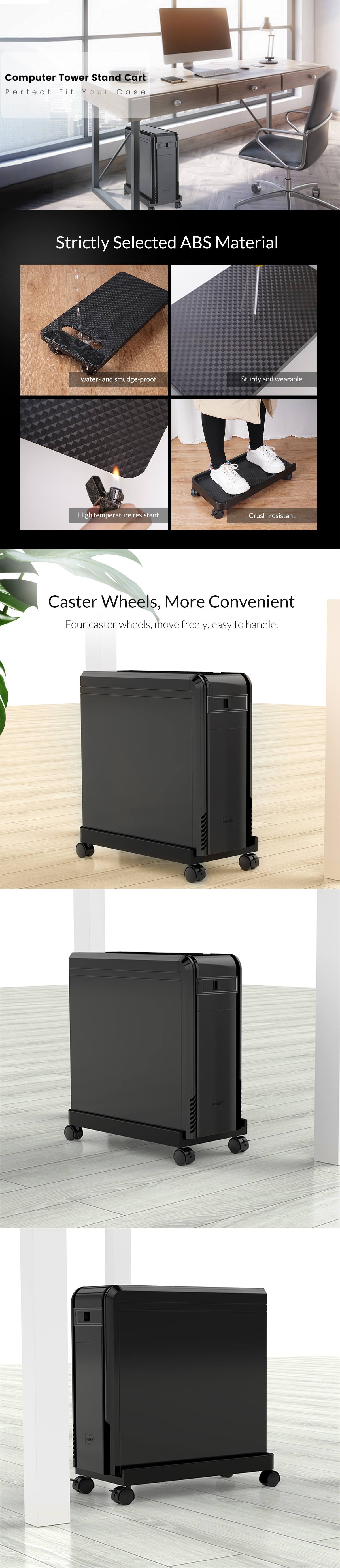 Orico CPB2 Computer Platform Trolley with Wheels [ORICO-CPB2-BK-BP] - Main Image