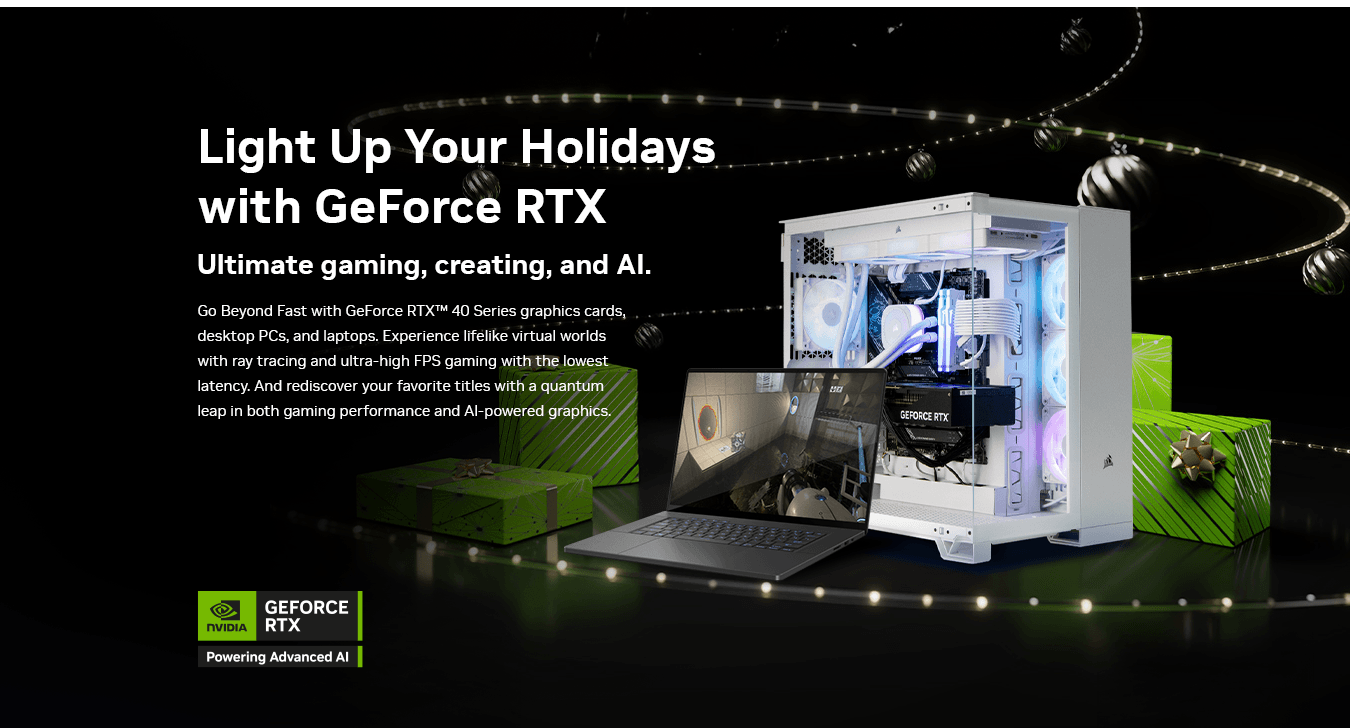 Light Up Holidays with GeForce RTX