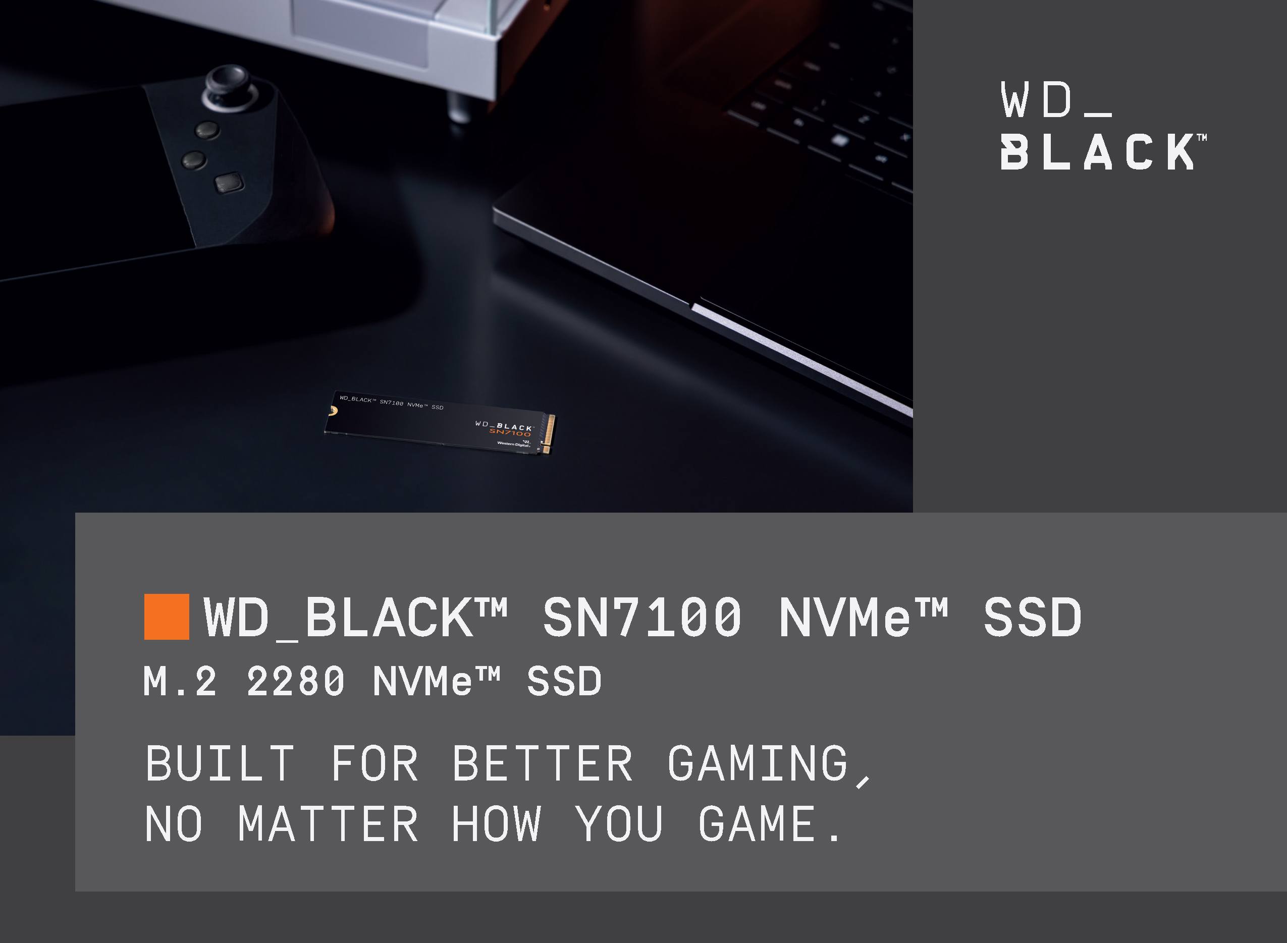 WD_BLACK SN7100 500GB PCIe Gen4 2280 NVMe SSD [WDS500G4X0E]