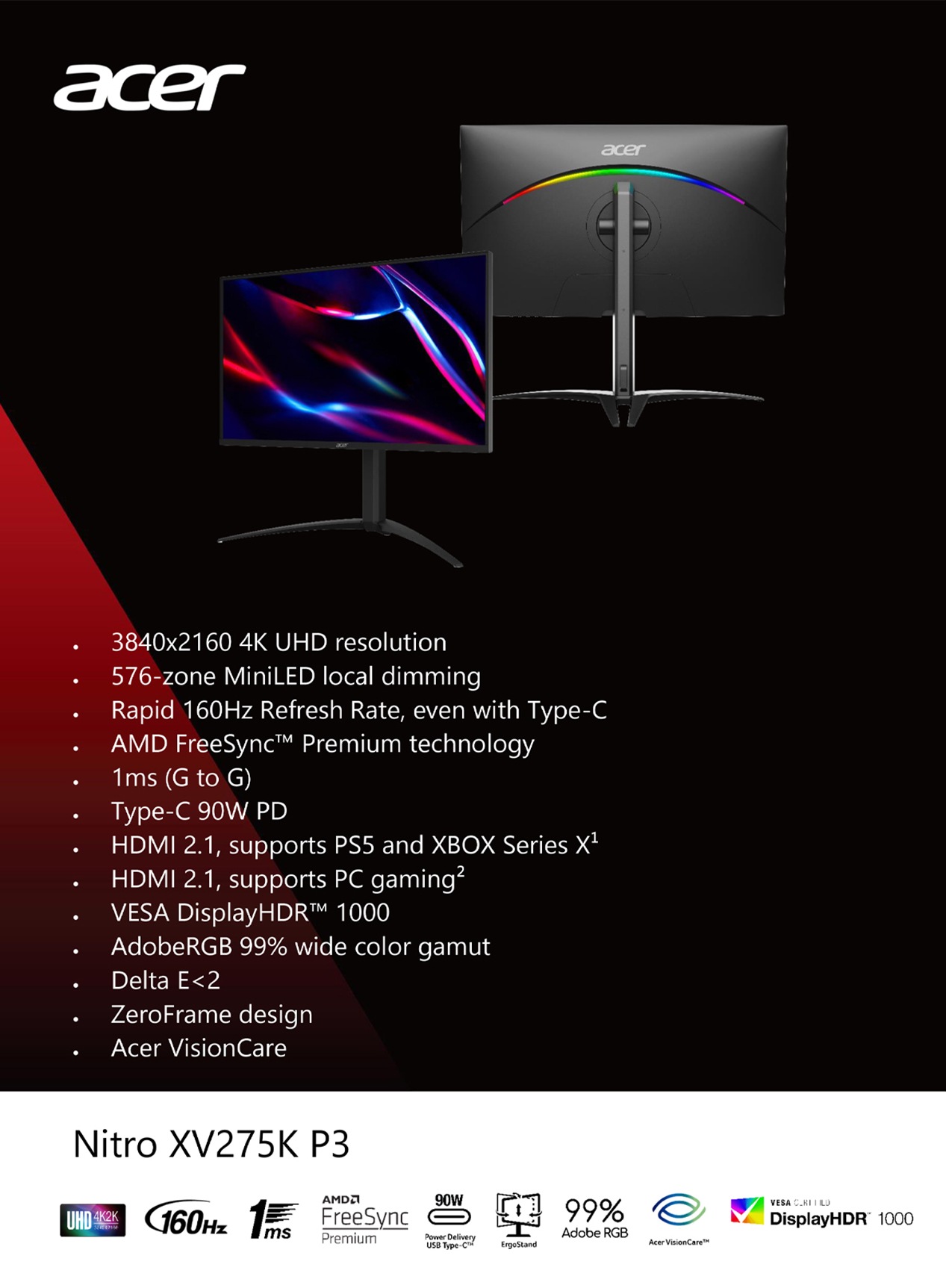 Acer Nitro XV275KP3 27