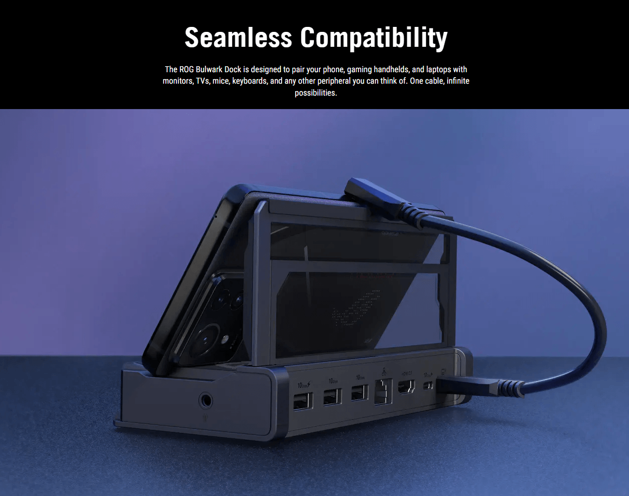 ASUS ROG DG300 Bulwark 7-in-1 Dock [ROG Bulwark Dock (2025) DG300]