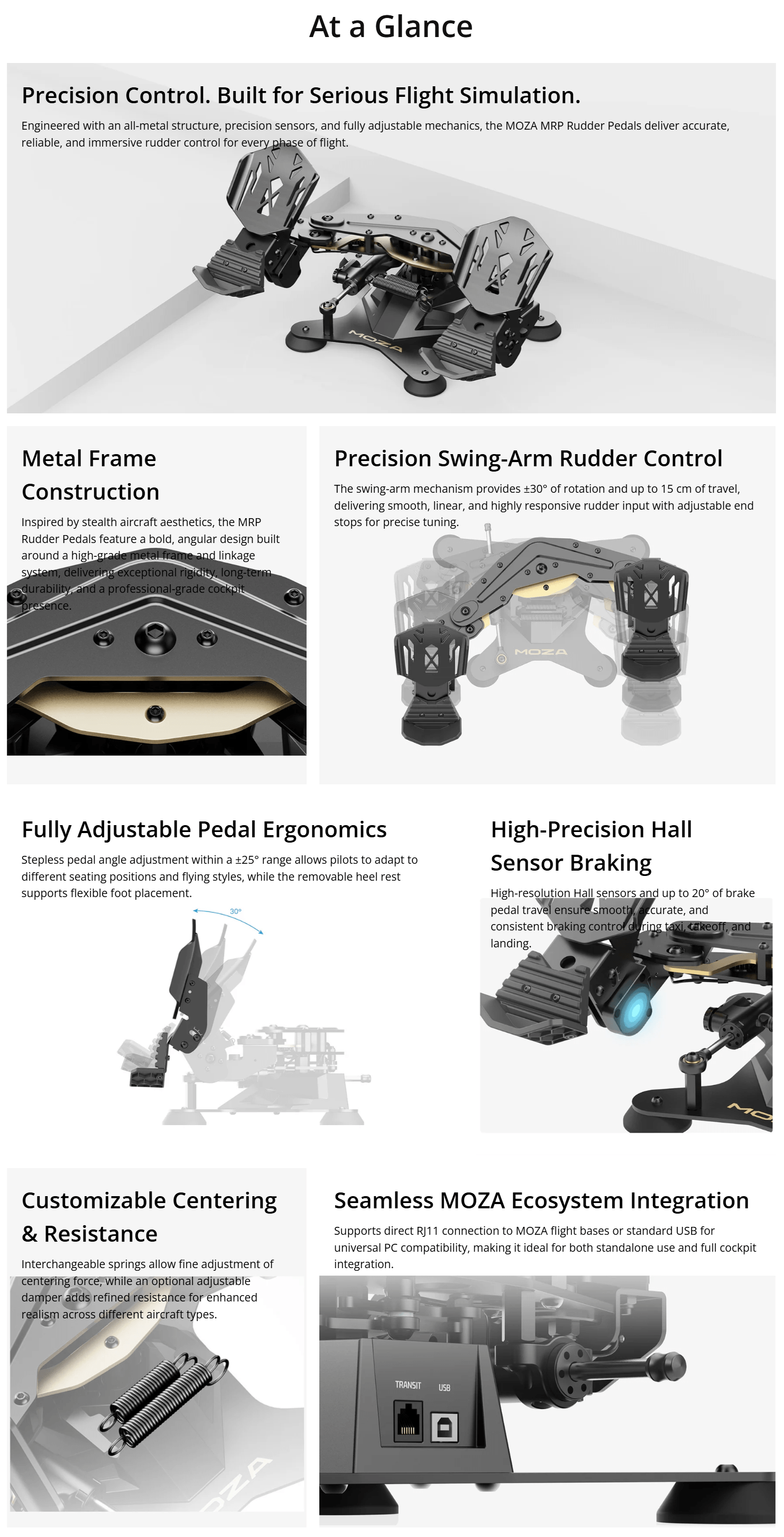 Moza MRP Rudder Pedals [AS019]