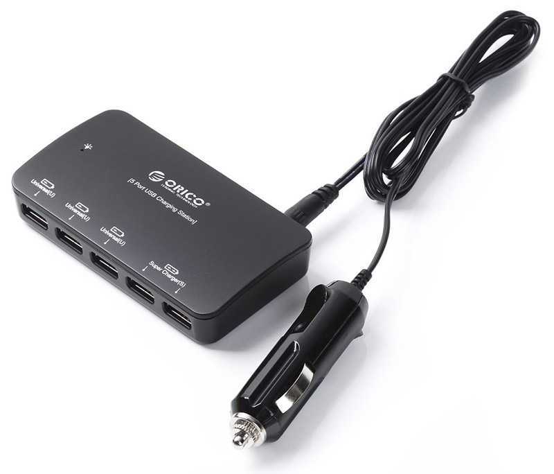 Orico 5 Port USB Car Charger ORICO MPU-5S-BK